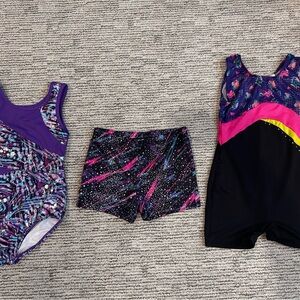 Gymnastics or Dance leotards and Bike Shorts